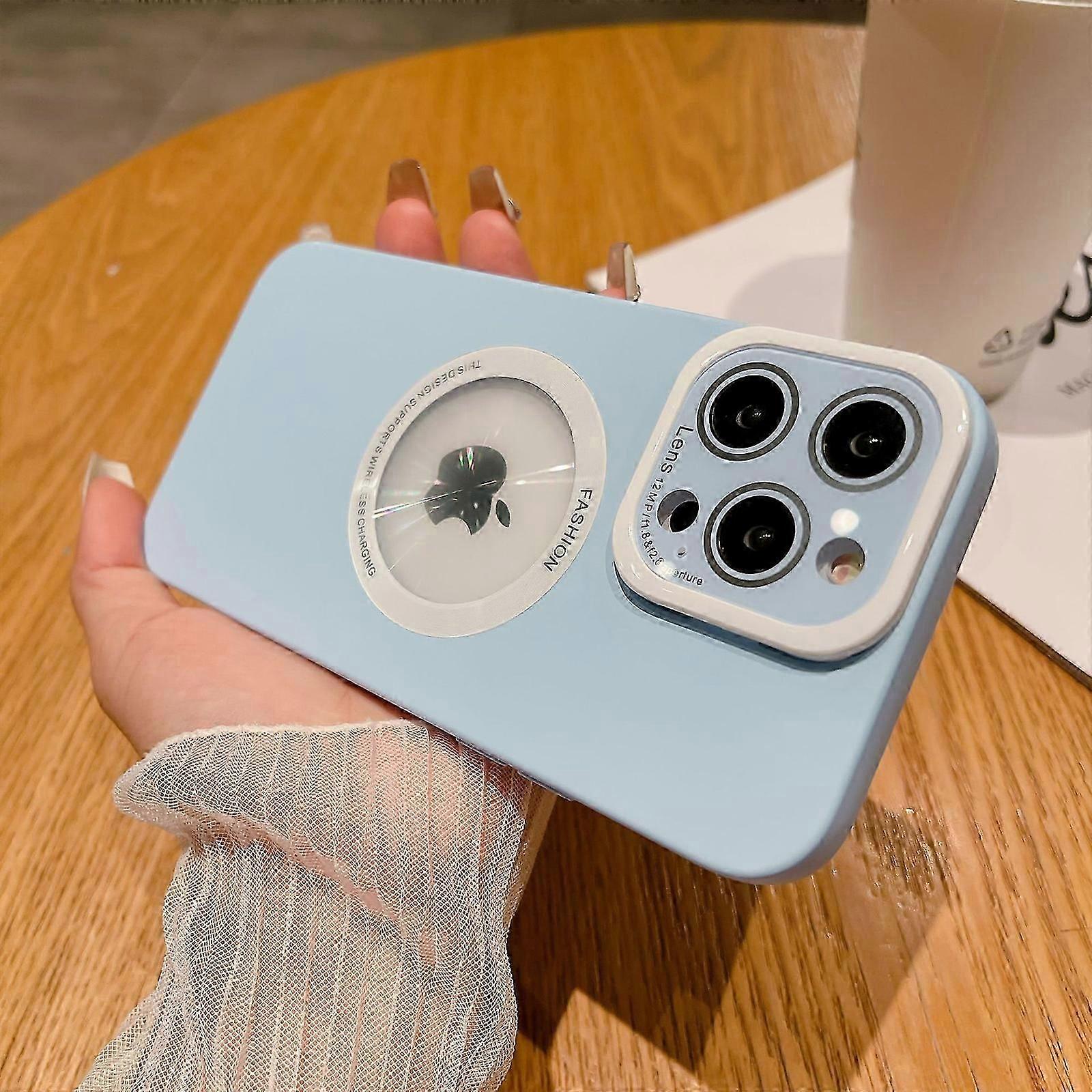 Magnetic Case for iPhone 15 Pro Max/15 Ultra Case Camera Stand Compatible with Magsafe Camera Lens Protector Case Soft Anti-Scratch
