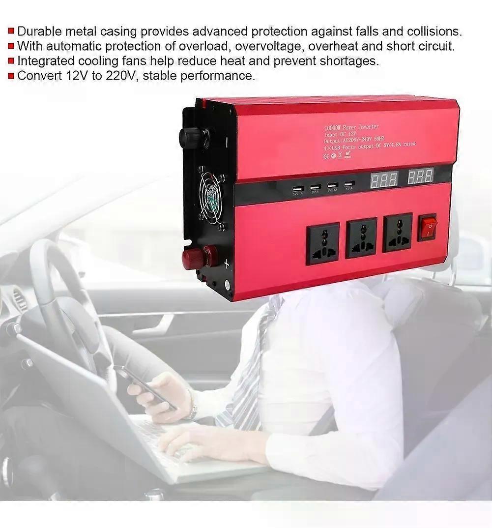 10000w 12v A 220v Inversor Transforman Voltaje De Alimentaci