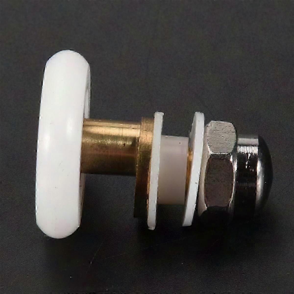 Set of 6 Replacement Rollers, 27mm Quiet Smooth Sliding Wheels for Glass Shower Doors