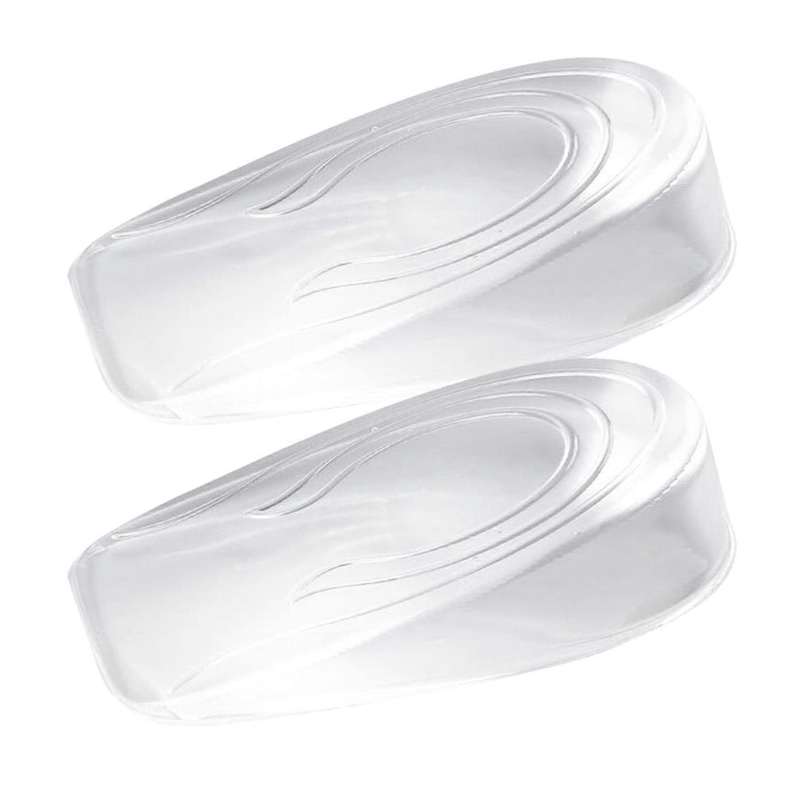 Inserts For Heel Lifters Height Increasing Silicone Insoles, Gel Heel Pads, Unisex Shoe Insole For Increased Height 2 cm