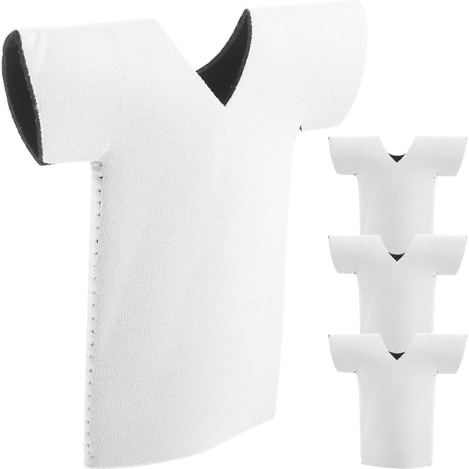 Shirt Shaped Insulated Bottle Sleeve Pack of 4   Scald Design Protective Covers for Drinks Perfect for Outdoor Sports Gym and Picnics