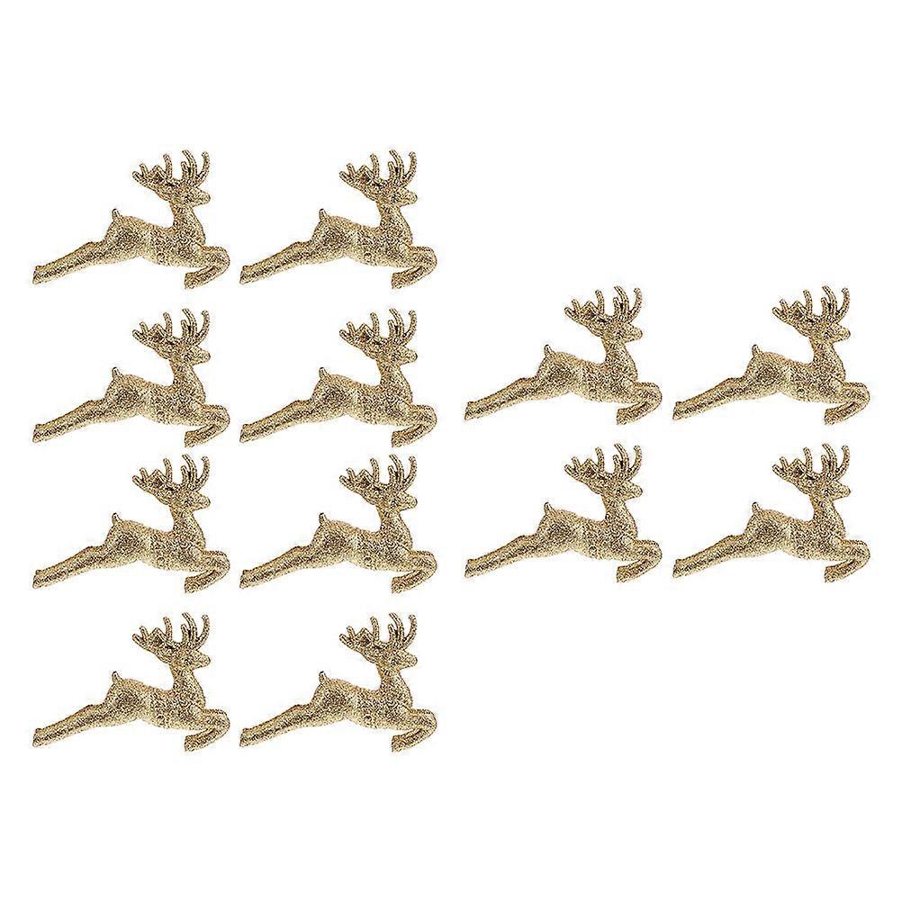 Unique Tree Toppers Lightweight Tree Toppers Golden Color Plastic 18Pcs