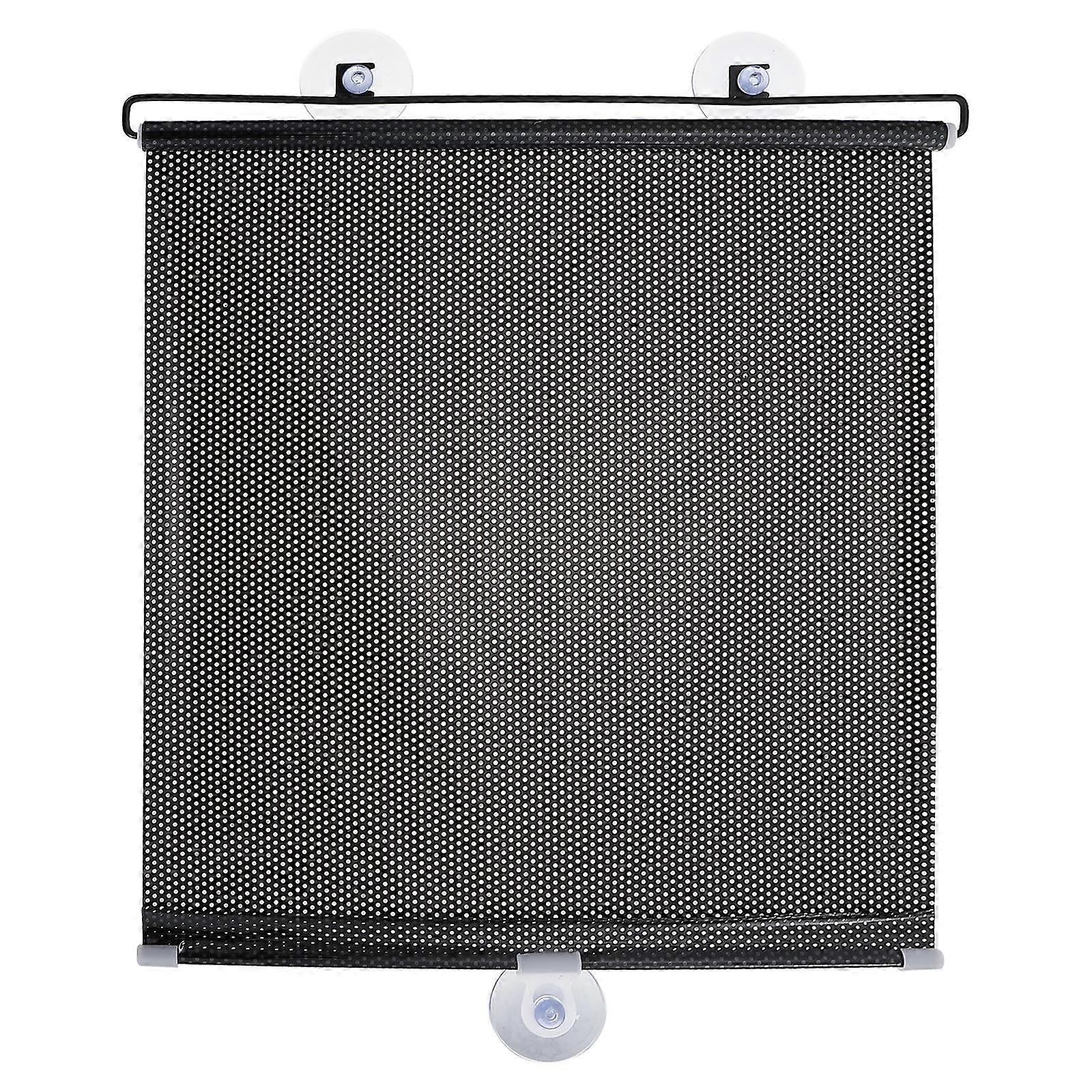 Black Suction Cup Curtain for Home PVC Material Easy to Install and Remove 1 Set