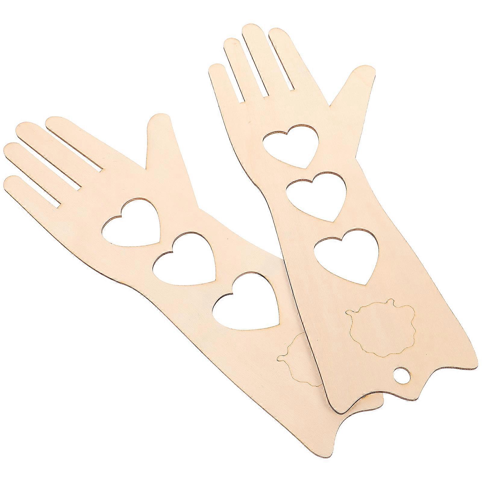 Gloves Making Template Mitten Blockers For Diy Woven Gloves Model M Size Light Yellow Wood 1 Pair