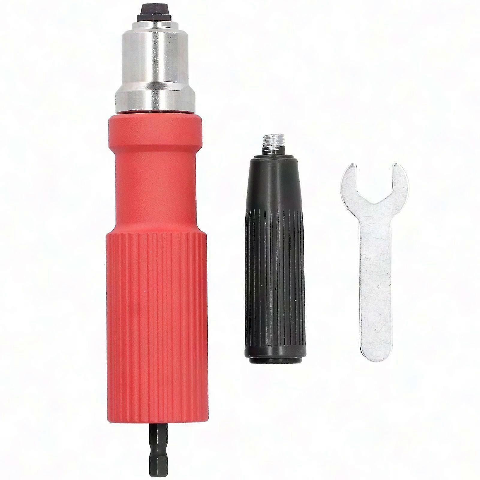 Cordless Riveting Tool With Drill Adapter & Grip Handle