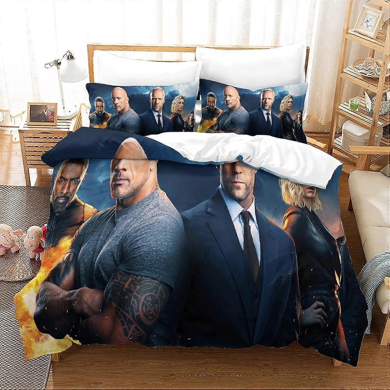 Soft 3 Piece Duvet Cover Set with Pillowcase and Zipper Closure, Allergy Preventing Bedding Suitable for All