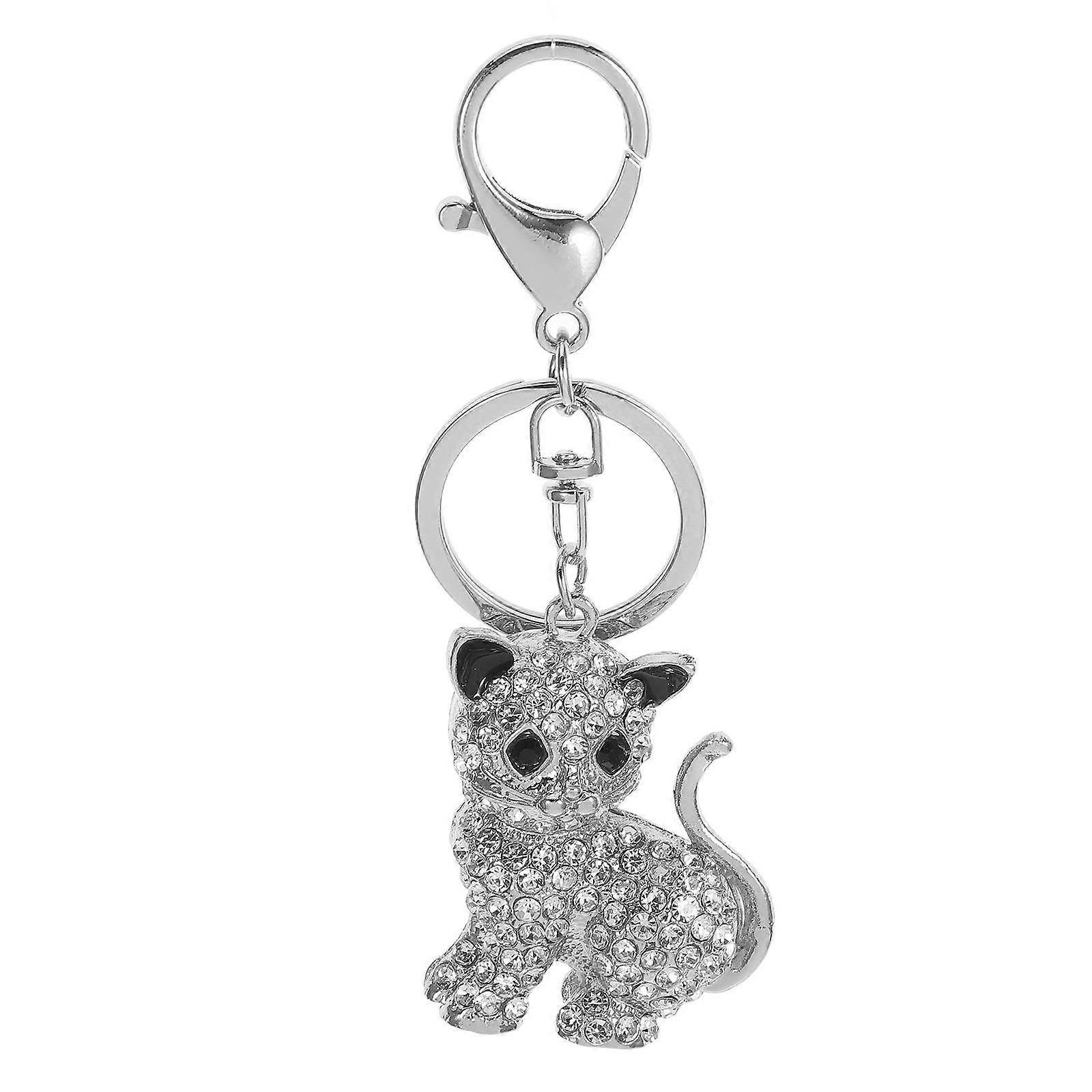 Cute Key Pendant Creative Cat Keychain For House Keys Handbag Design Car Keychain Women 1Set