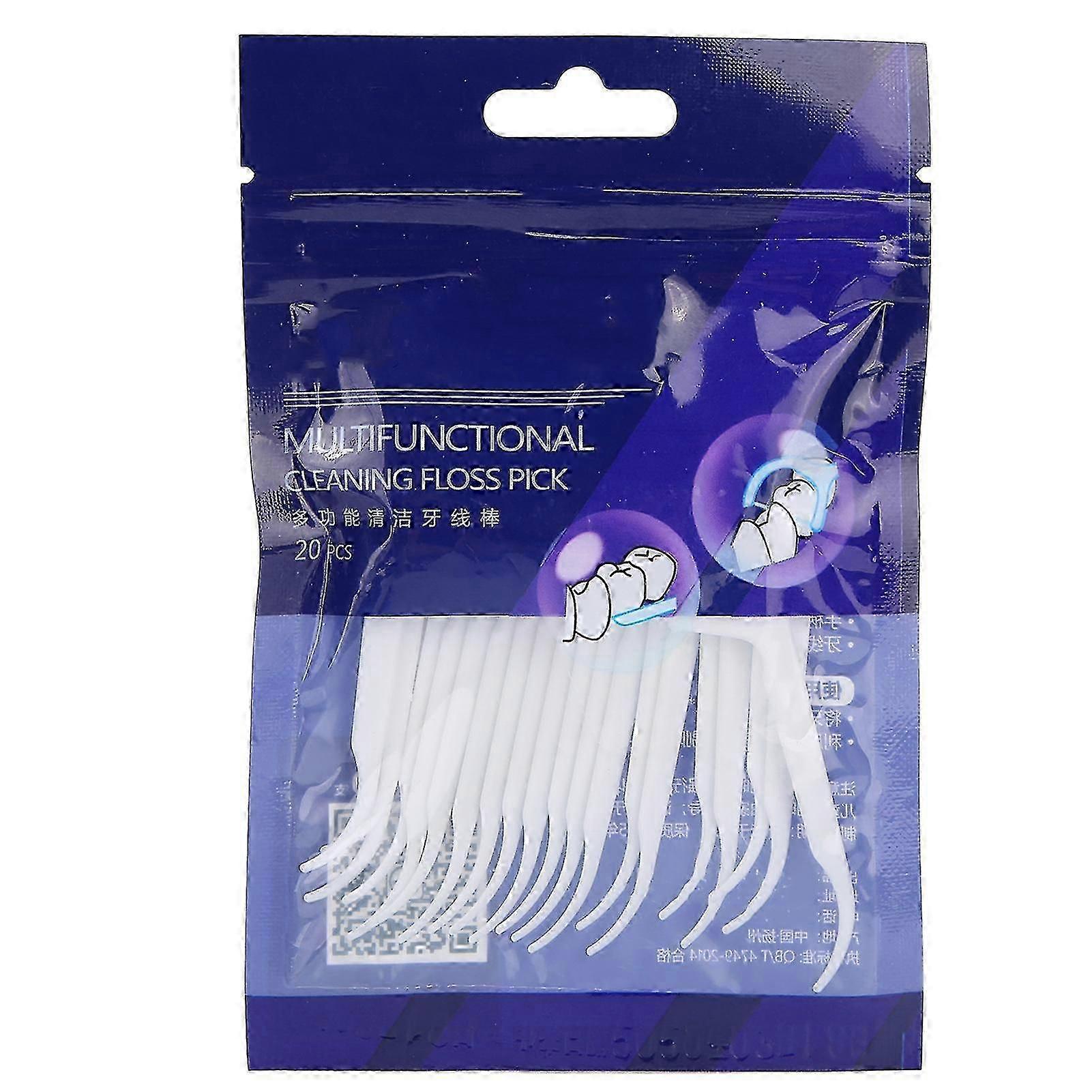 50 Pack Disposable Floss Picks for Effective Teeth Cleaning at Home