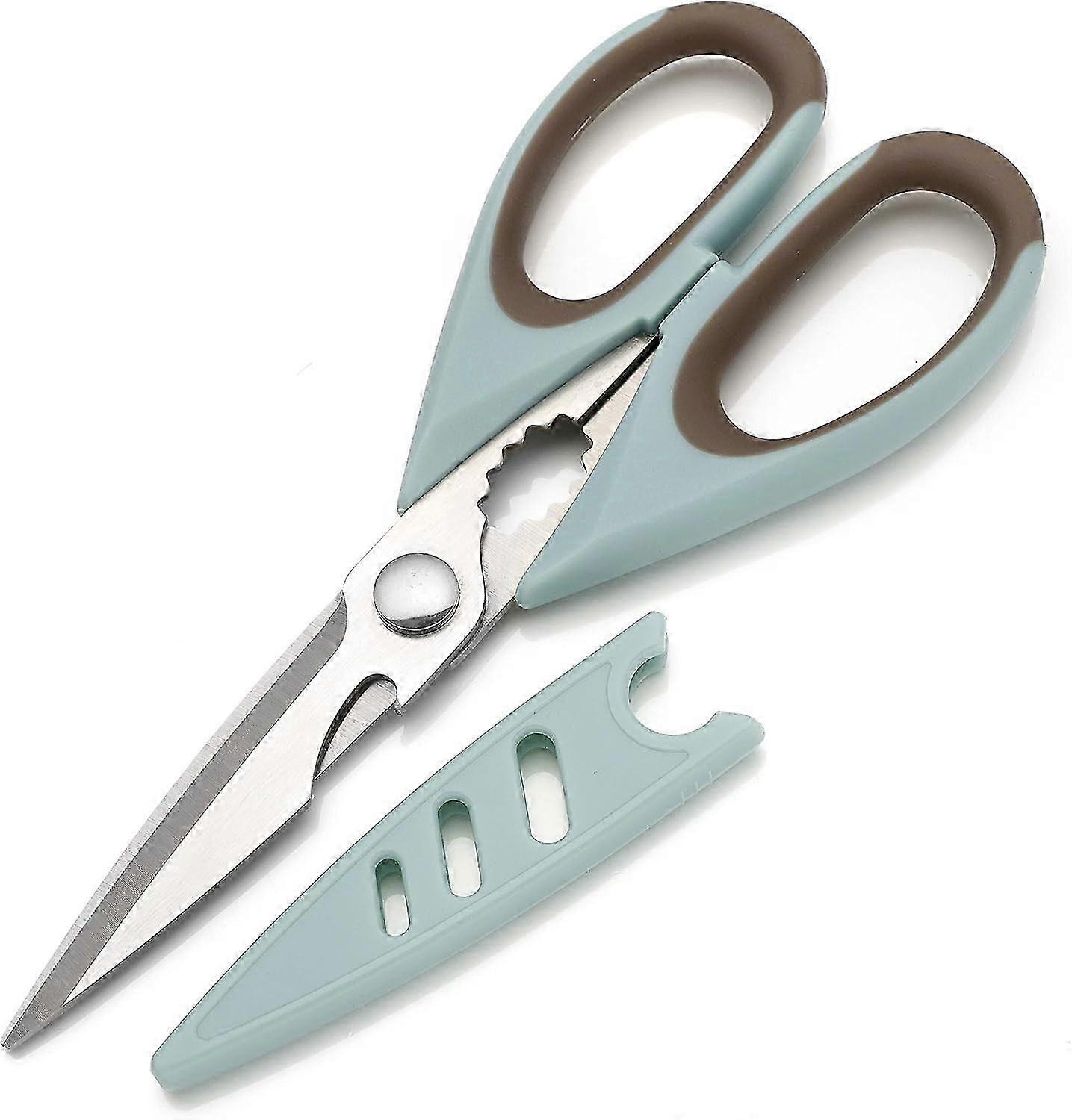 Heavy-Duty Kitchen Scissors for Left-Handed Use - Essential Kitchen Accessories and Utensils for Effortless Food Preparation
