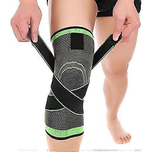 3D Woven Print Knee Pads for Hiking and Cycling, Medium Size Knee Support with Breathable Material