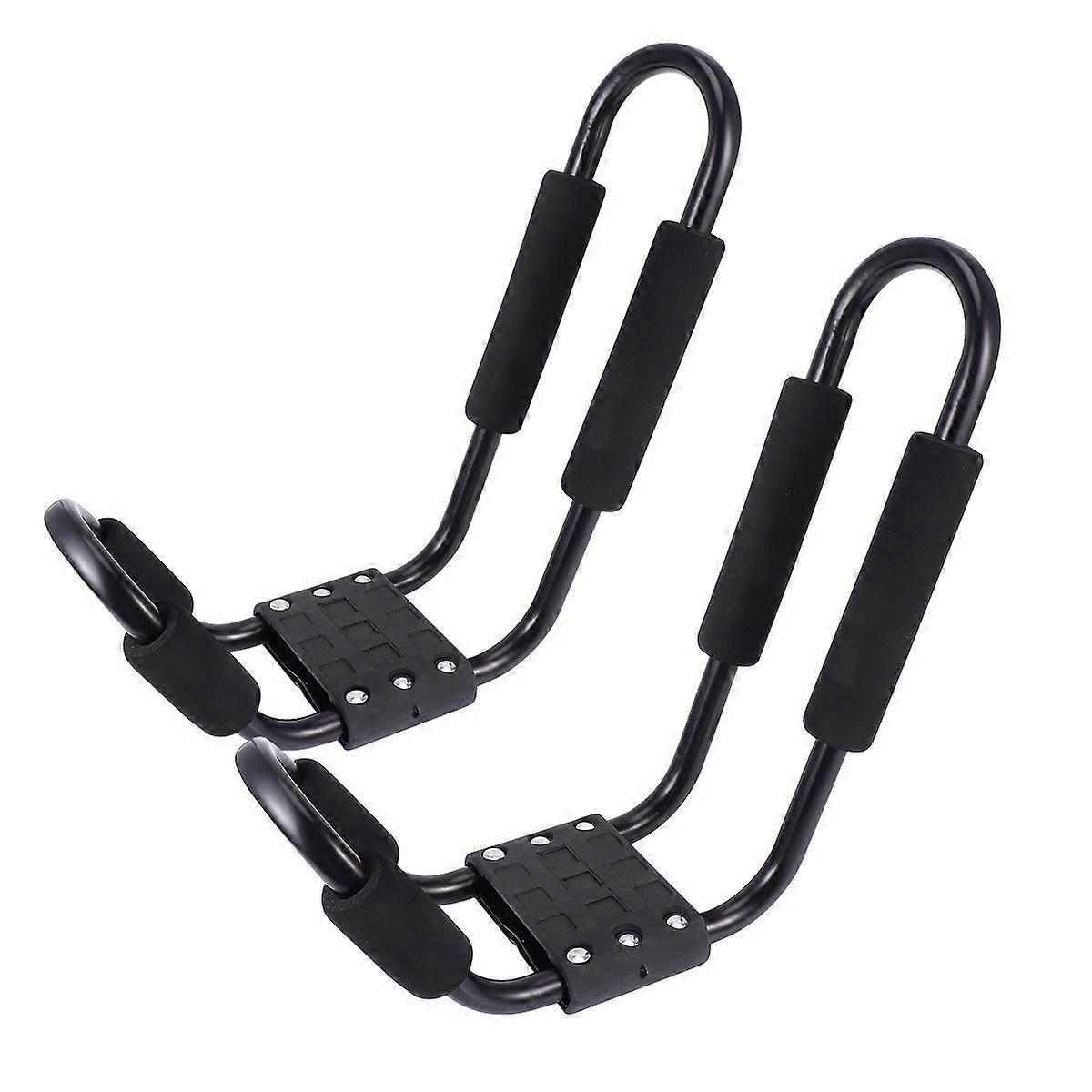 Paddle Board Roof Rack Car Roof Shelf Detachable Storage For Travel Black 36.00X17.00X10.00CM Rust-proof 2Pcs