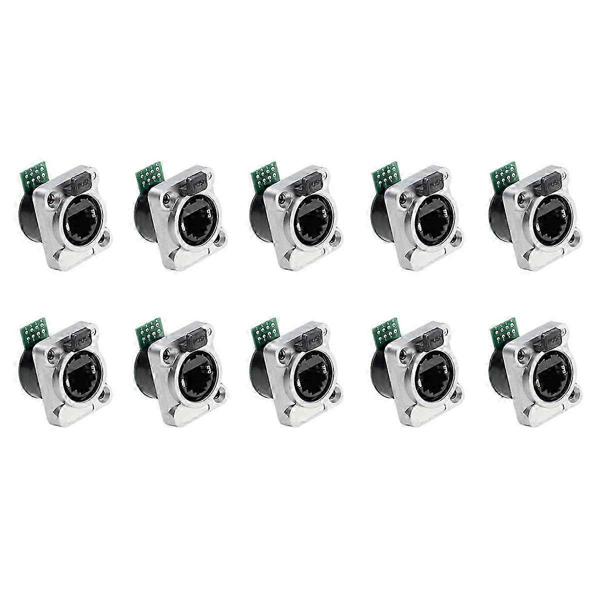 RJ45 Chassis Socket NE8FDP Ethernet Pass-Through Connector B - Reliable Network Connection for Enhanced Performance