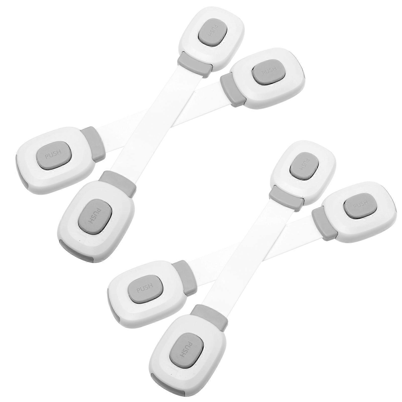 Baby Proofing Safety Lock Drawer Latch For Children Parents Home Use 4PCS