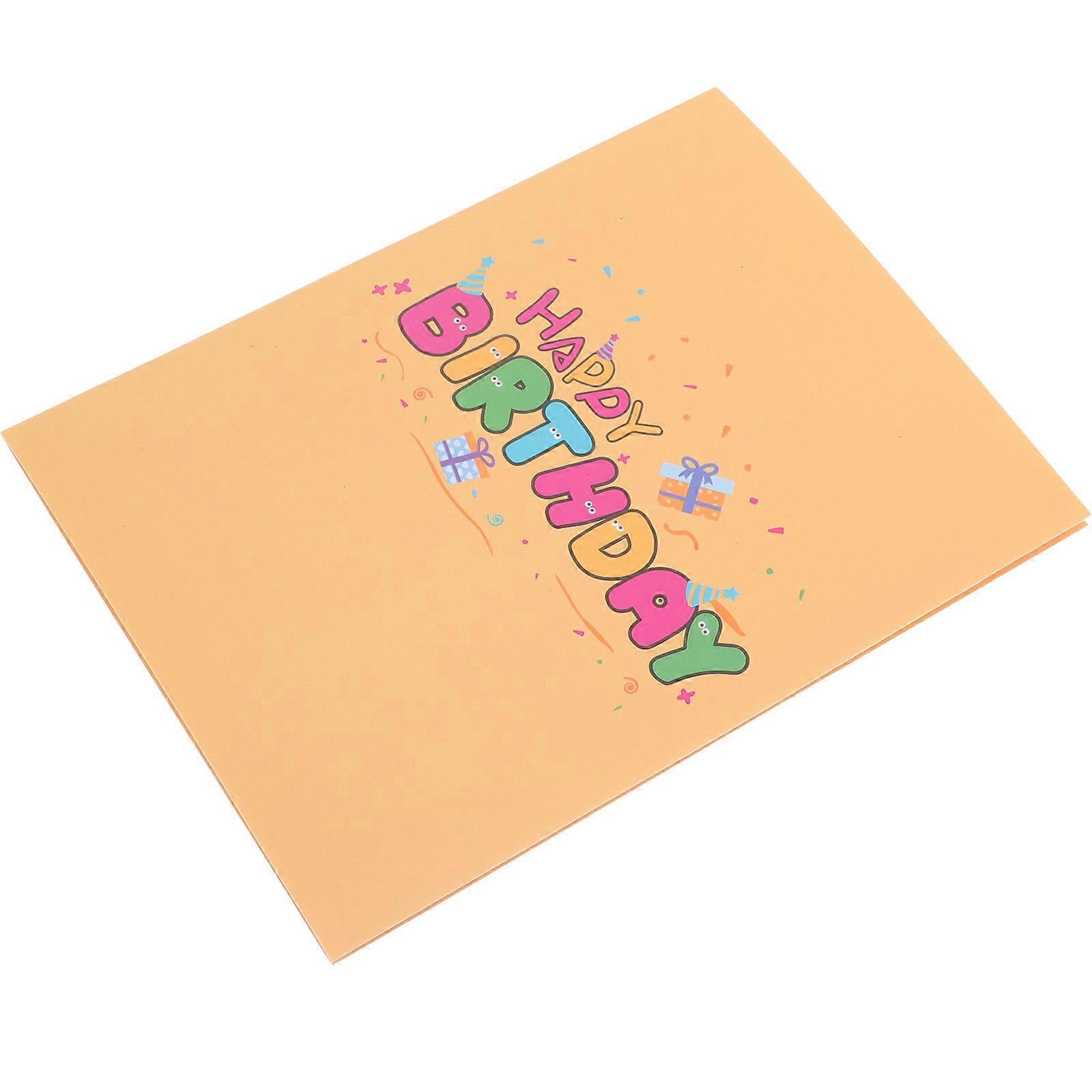 Creative Birthday Card for Home Celebration with Blank Spaces for Messages Multi up Card