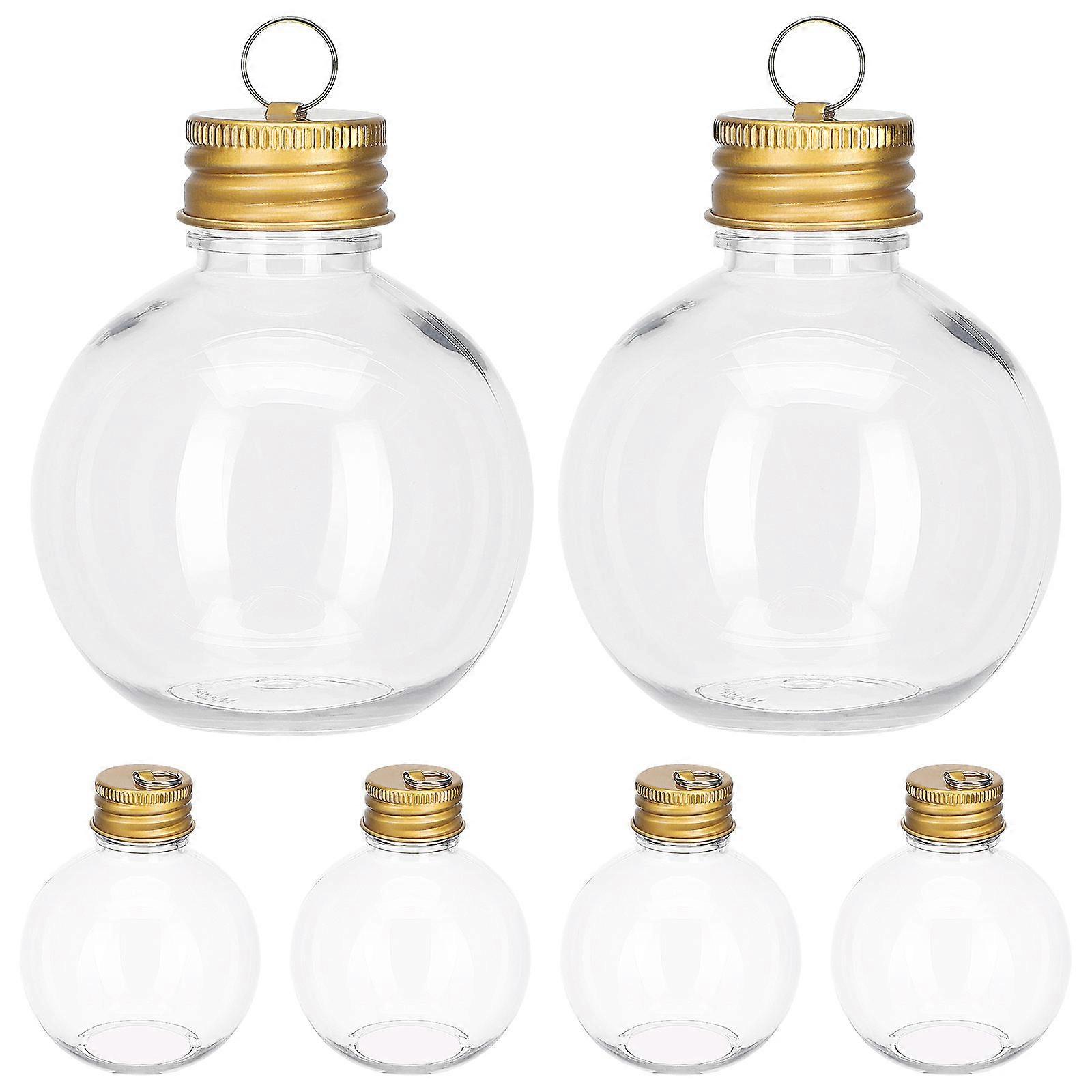 10pcs Christmas Spherical Bottle: Multi-Function Juice Bottles, Portable Milk Bottles, Clear Beverage Bottles, Convenient Juice Bottles For Party