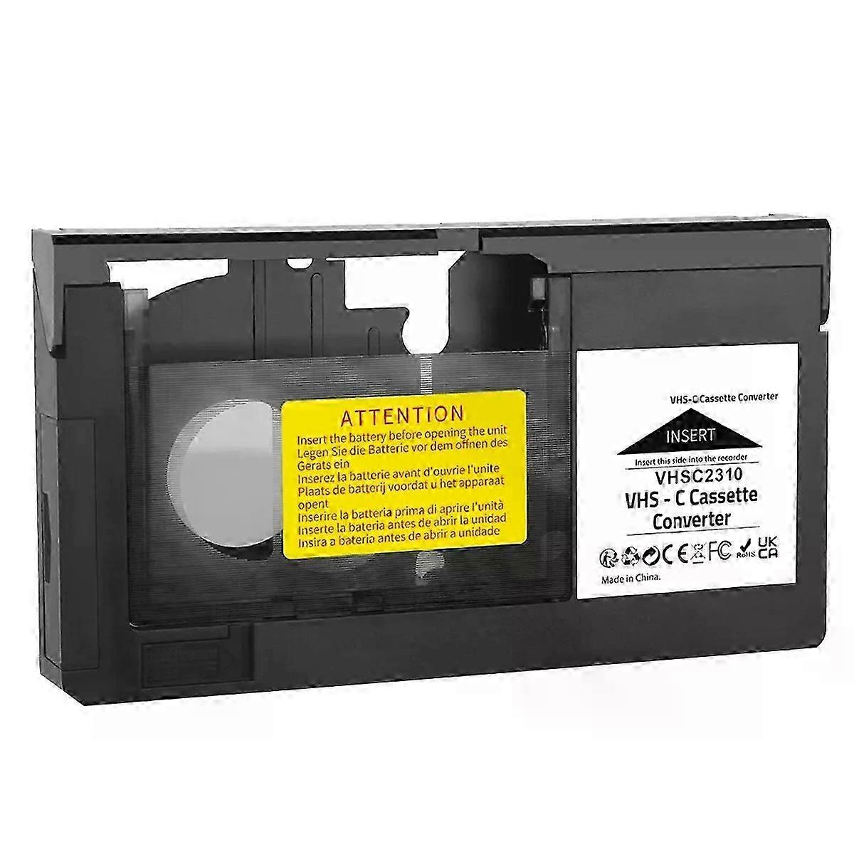 VHS-C Cassette Converter Fit For JVC Fit For RCA Fit For Panasonic VHS to VHSC SVHS-C Cassette Adapter Not Fit For 8mm/MiniDV/Hi8