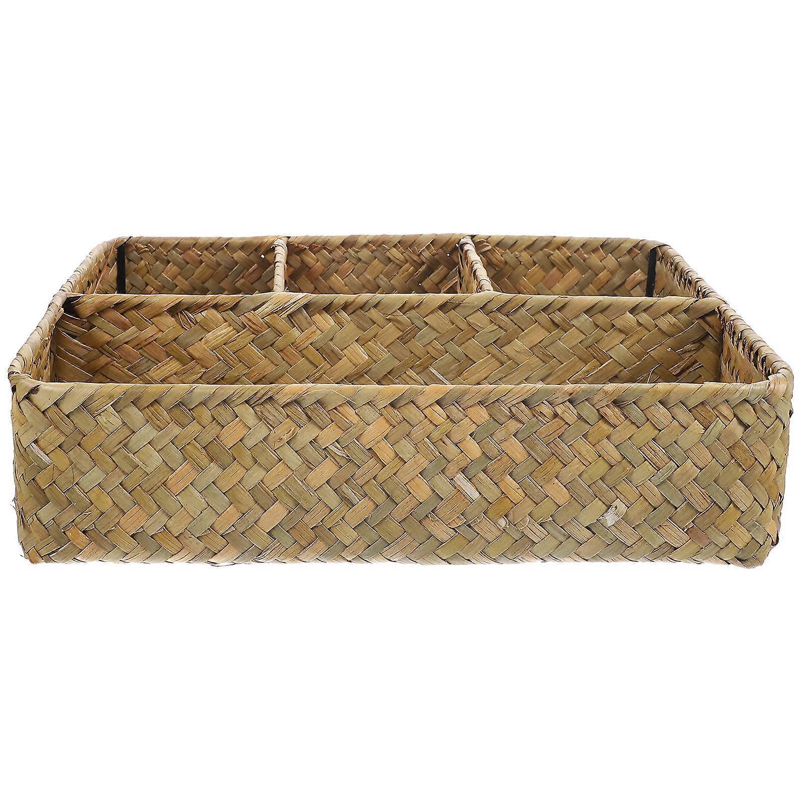 Hand Woven Storage Basket for Sundries and Snack Serving 1 Set Perfect for Party
