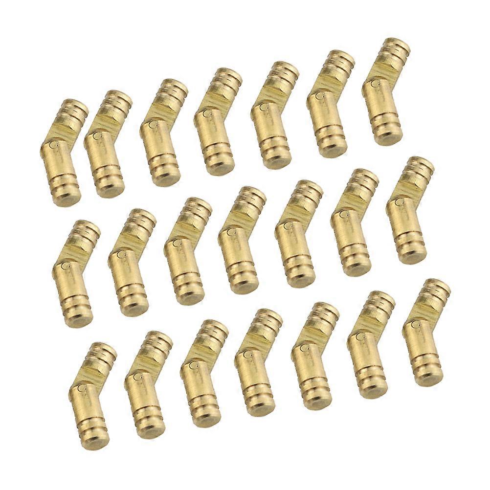 Case Hinges Compact Metal Hinge for Cases and Boxes Yellow 4x20mm Copper Mute Operation 50Pack