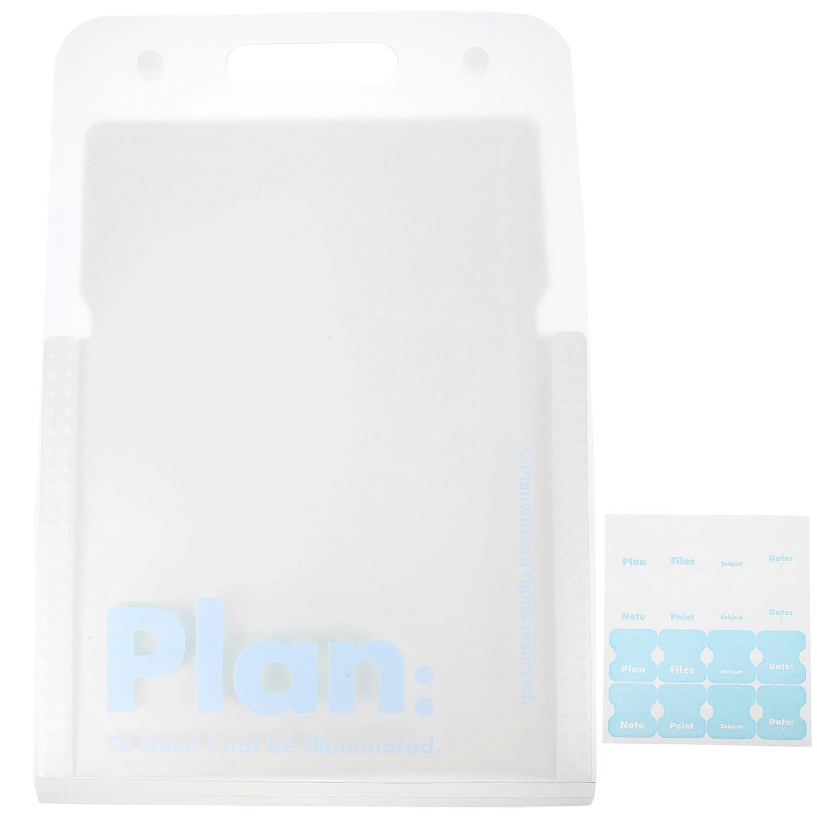 White Portable Accordion File Folder Rack for Office Use Made of PP Lightweight with Multiple