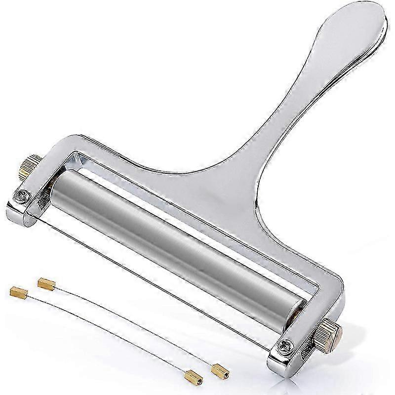 Heavy Duty Stainless Steel Cheese Slicers Premium Adjustable Thickness Cheese Slicer 2 Extra Wires