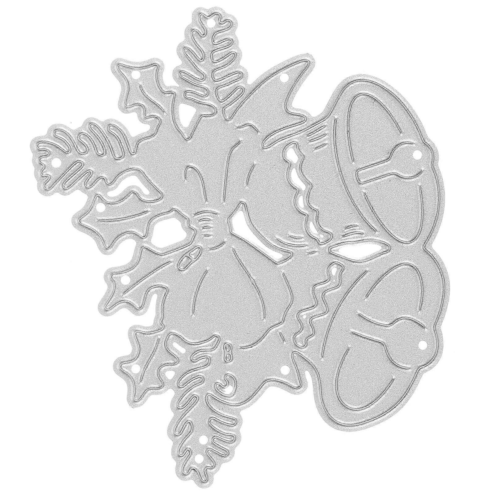 Metal Die Stencils Christmas Bell Shape For DIY Projects Paper Card Crafts 7X7CM 1Pcs
