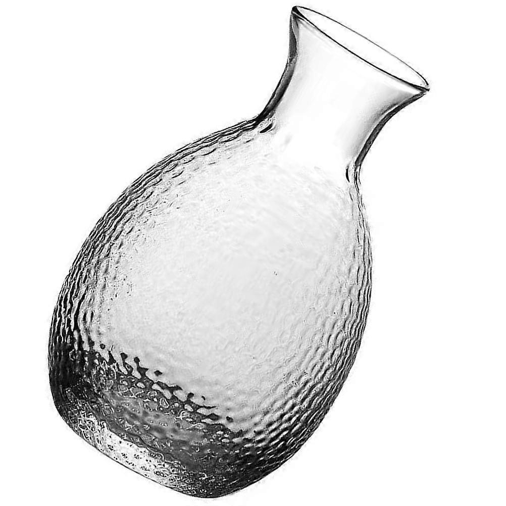 Japanese Sake Decanter in Transparent Glass for Home Use Suitable for Water Sake Spirits 6.3 Inches
