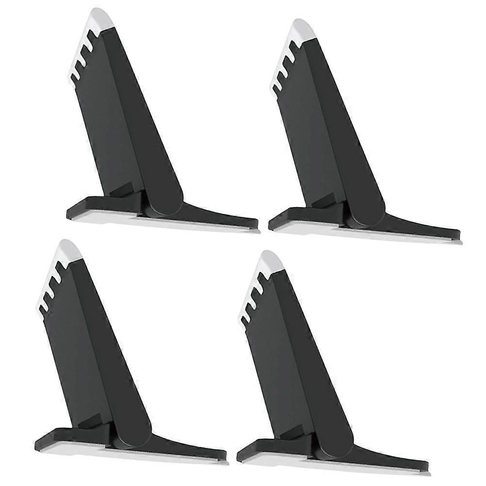 حامل كمبيوتر محمول للطلاب مع تعديل الارتفاع وتصميم دعم مريح باللون الأسود 4 مجموعات