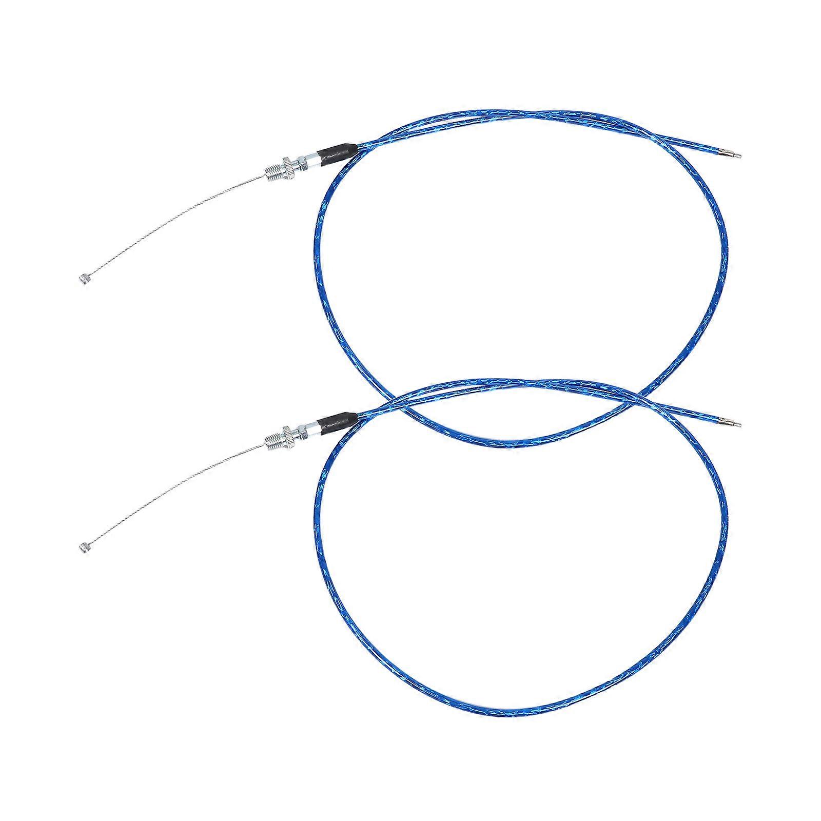 Motorcycle Spare Part Throttle Cable And Handle Off Road Riding Multi 120.00X1.50X1.50CM Precise Control 2Pcs