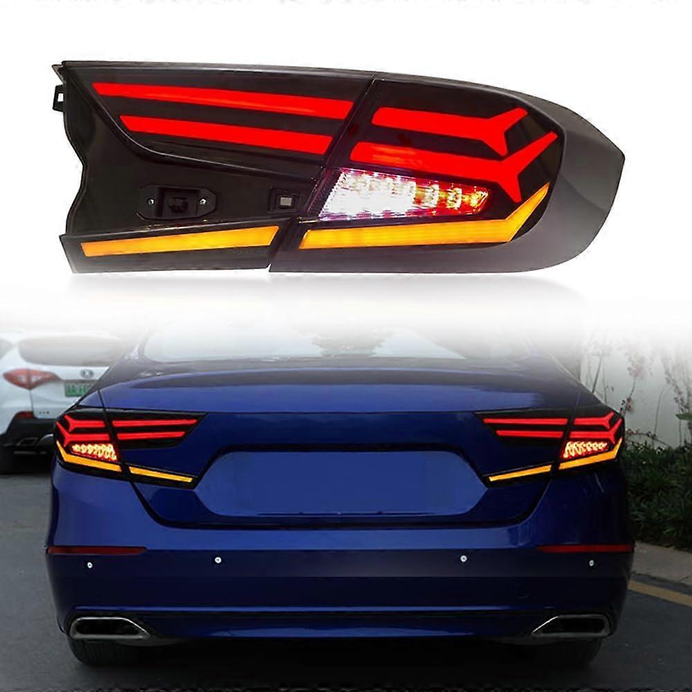 Auto taillight for Accord 20182019, car rear bumper brake light rear turn signal reflector lamp replacement accessory