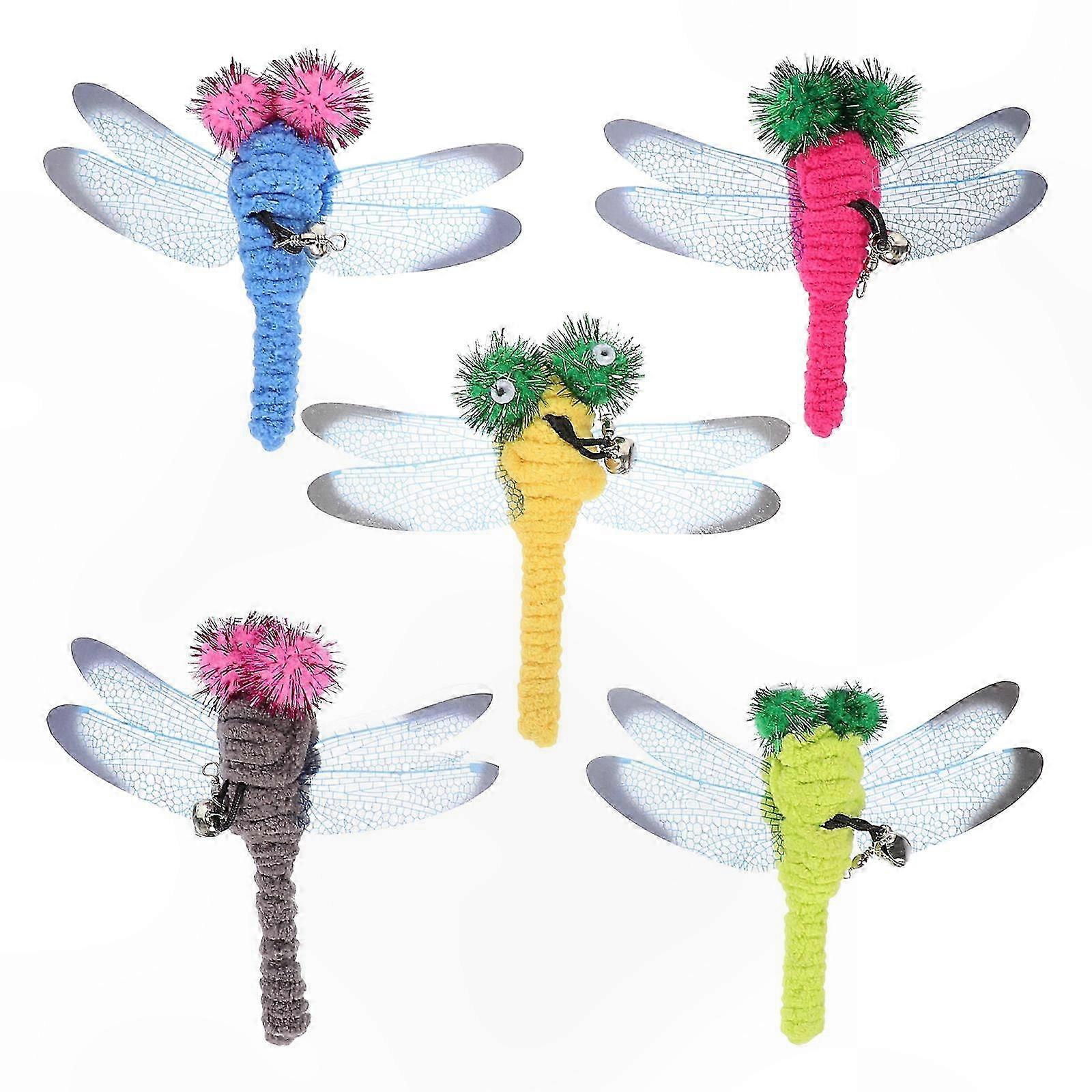 Interactive Cat Toy with Removable Dragonfly for Endless Play and Exercise