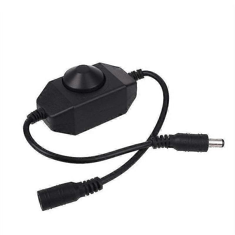PWM Manual Knob Dimmer Switch for LED Strip Lights - Adjustable Black Control for Brightness & Lighting Effects