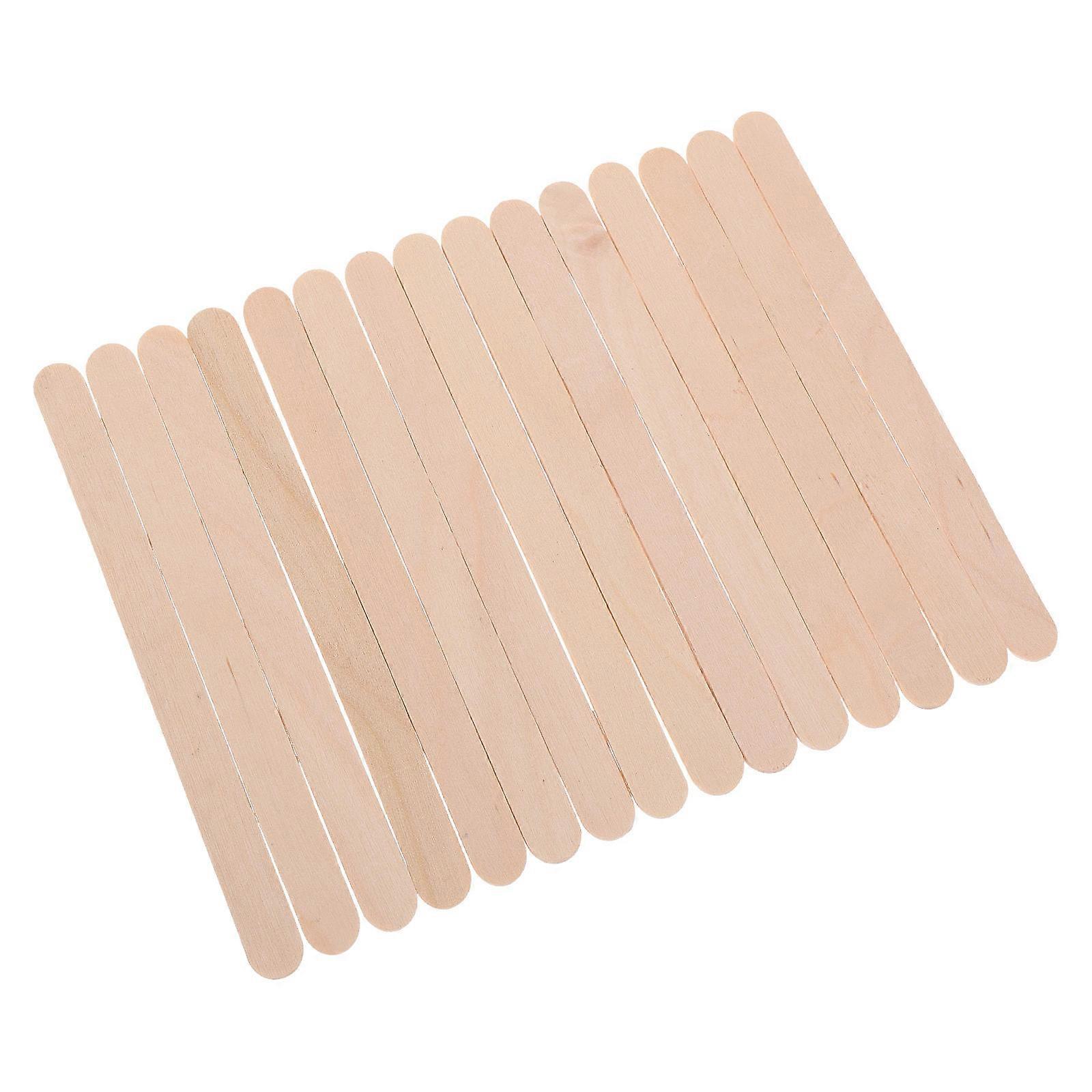 DIY Popsicle Stick Craft Supplies with Synthetic Material Beige Color Great for DIY Projects and Activities 100pcs