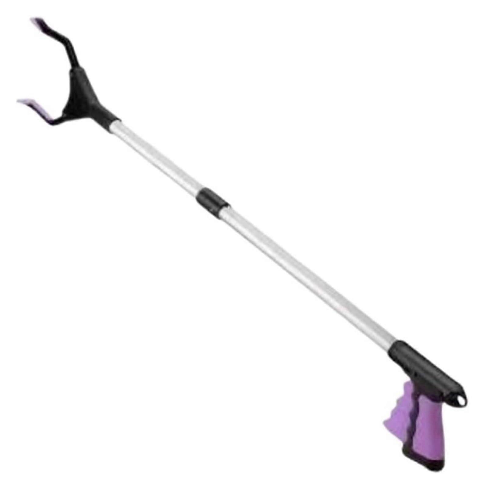 Folding Grabber, 2 Pcs Reacher Grabber Tool for Daily Support Arm Extension Pick Up Stick (Purple) 81cm Purple