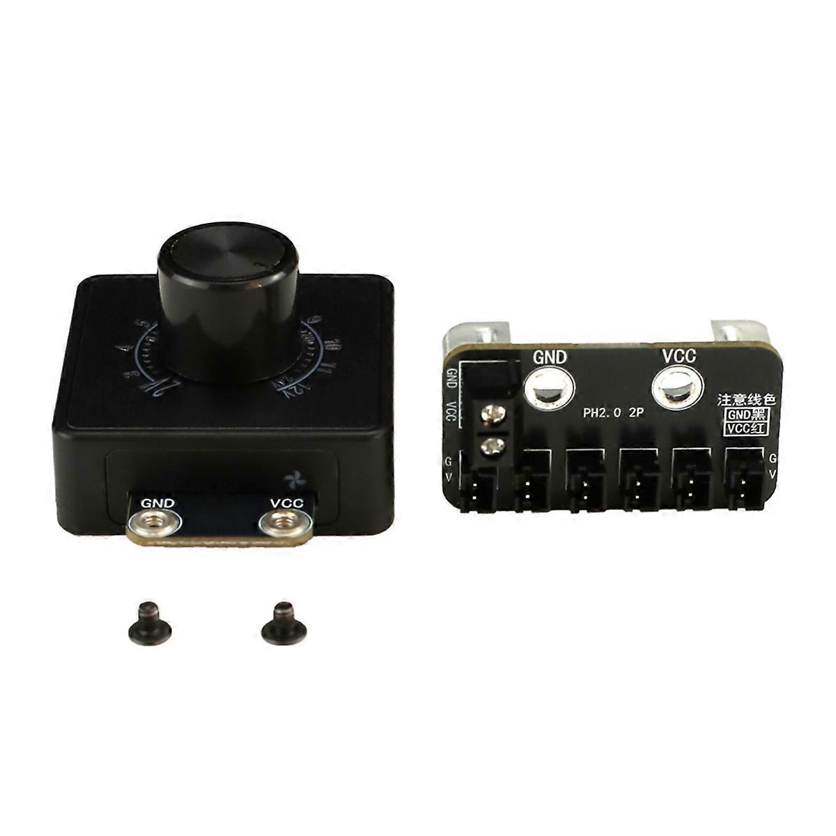 2Pin Wire Fan DC Speed Regulator 12V24V Heat Dissipation DIY Computer Water Cooling Pump Step-Down