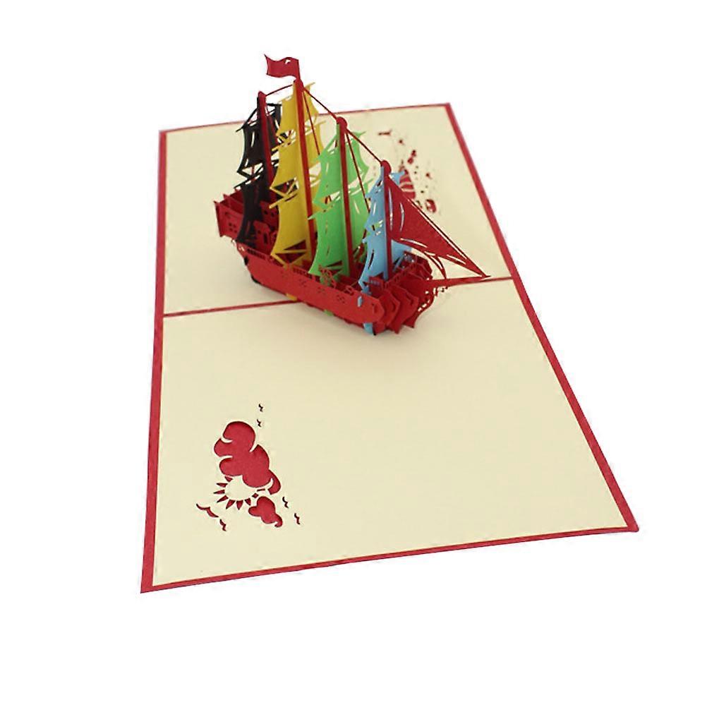 Festive Hollow Design 3D Greeting Card For Thanksgiving Day Available In Multi Color 1Pcs