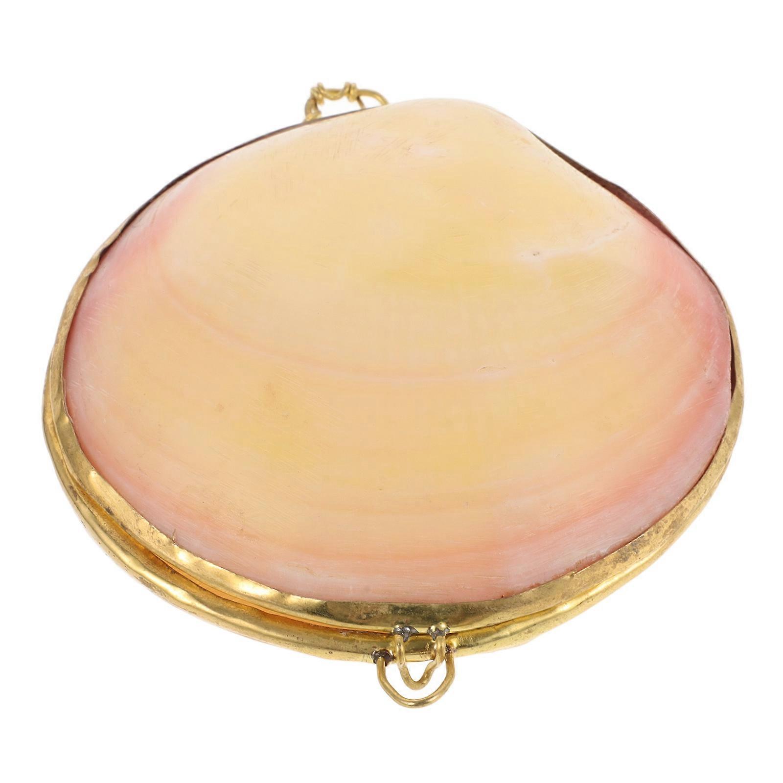 Shell Jewelry Box for Home Multicolored Shell Tray to Organize Necklaces Rings and Earrings 4.5 x 3.5 Inches