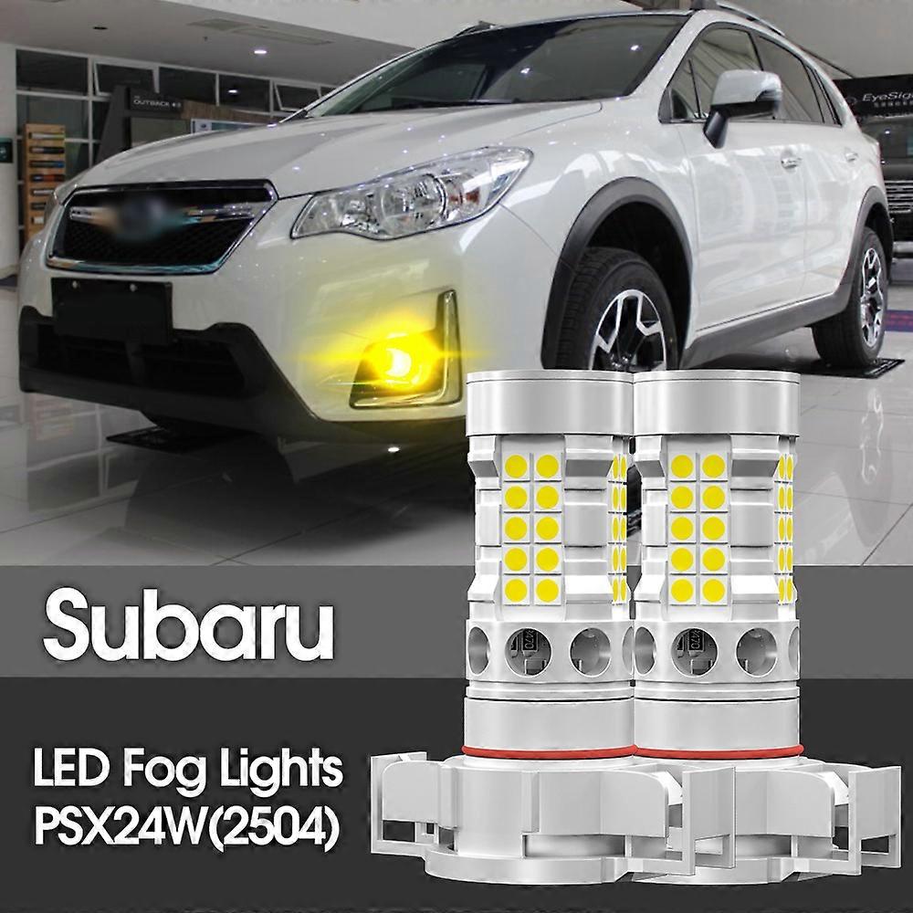 2pcs LED Fog Light Blub PSX24W 2504 Lamp Canbus No Error For Subaru BRZ 2012-2016 XV 2012-2014
