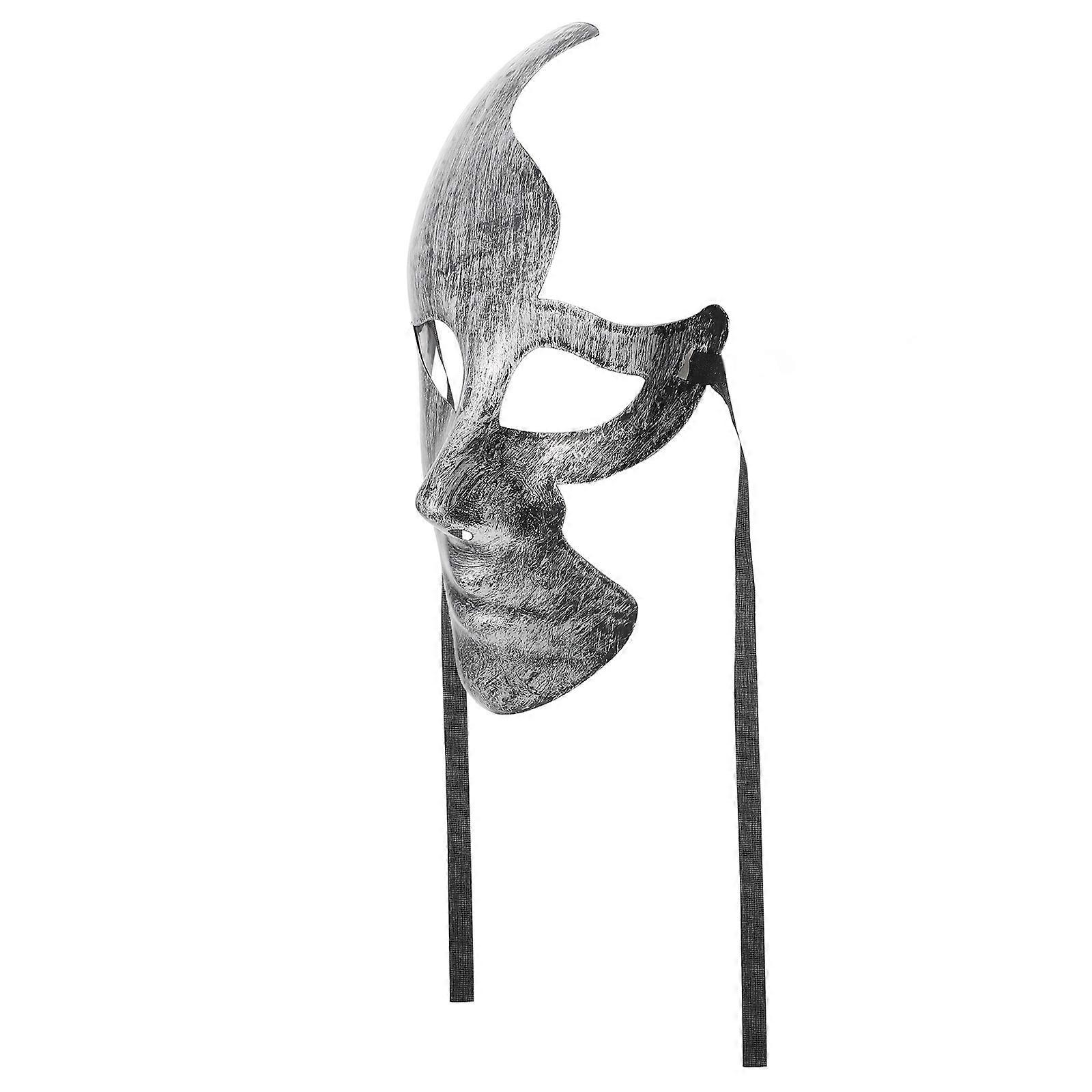 Creepy Half Face Decorative Mask for Halloween Party Stage Performance 2Pcs 24X17.5CM