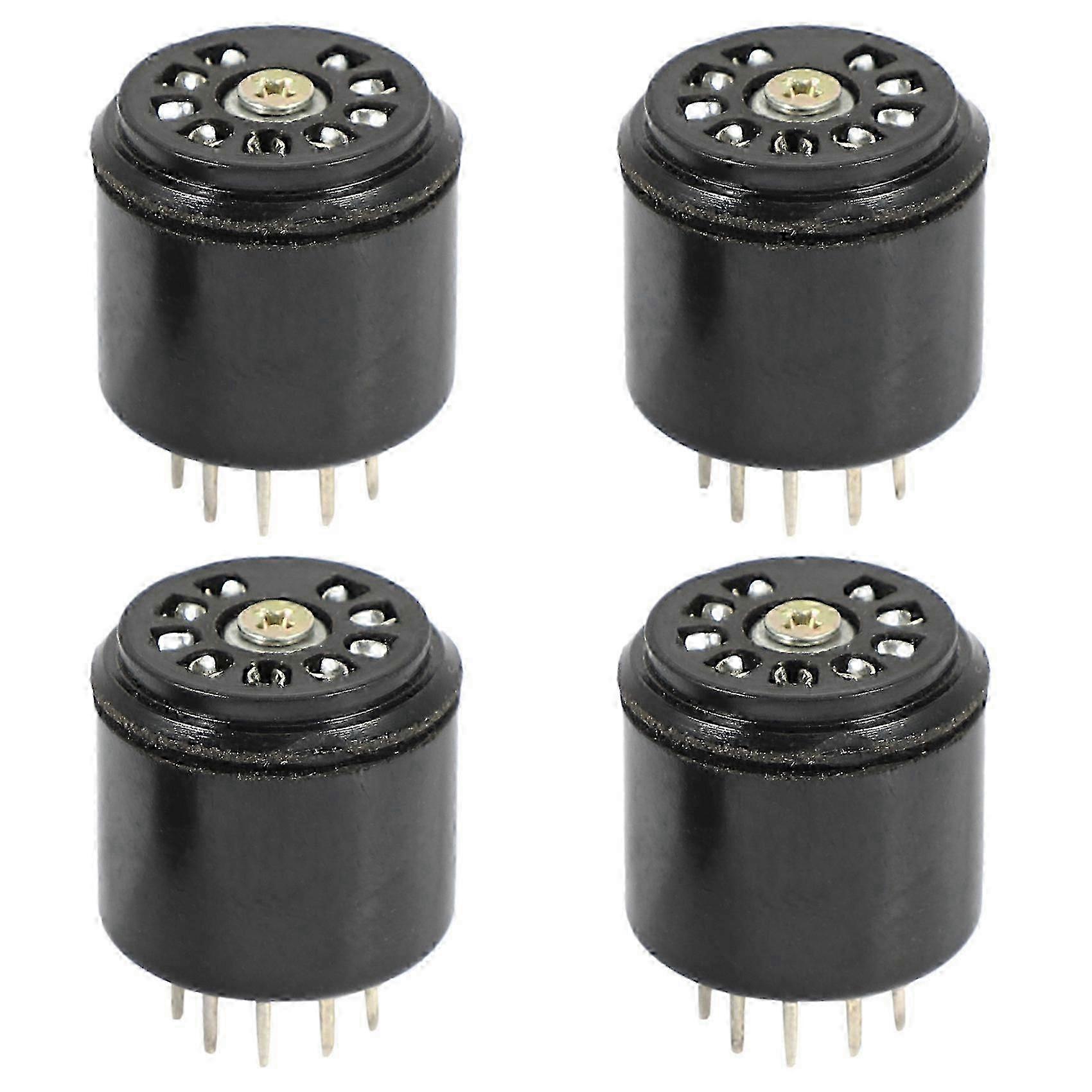 4x 9Pin Bakelite Vacuum Tube Socket Saver base For 12AX7 12AU7 ECC82 ECC83 amps, 4 Pcs js SZRH A-YH