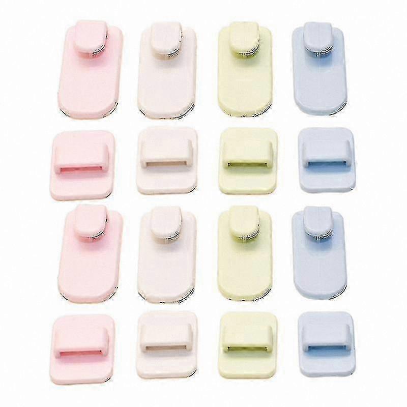 Set of 8 Wall Hooks for Organizing and Storage Solutions