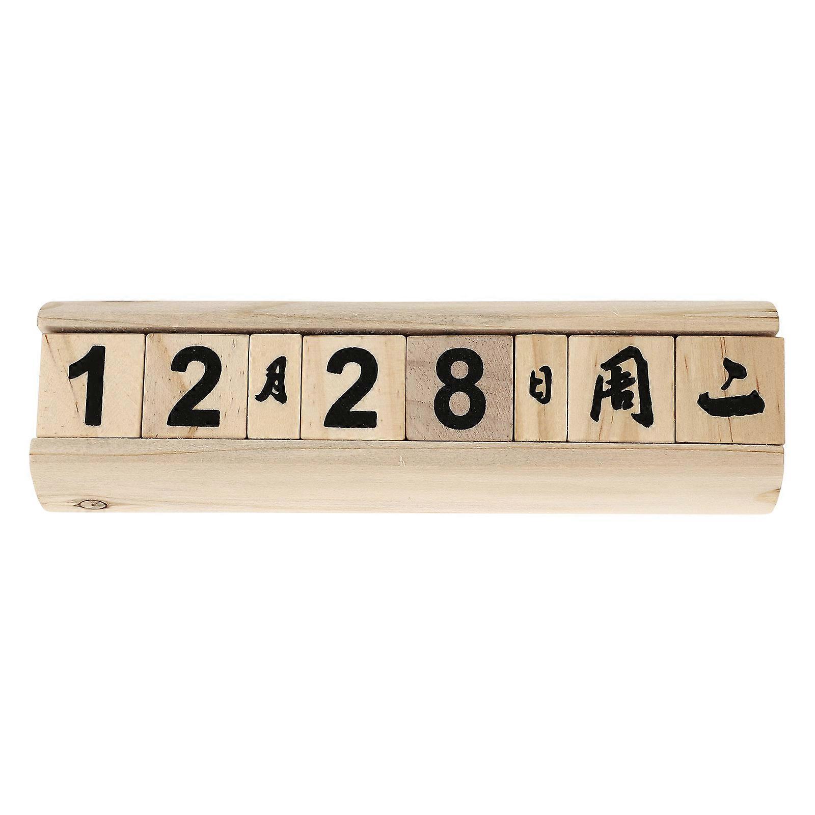 Portable Desk Calendar, Lightweight Wooden Design, Always Accurate