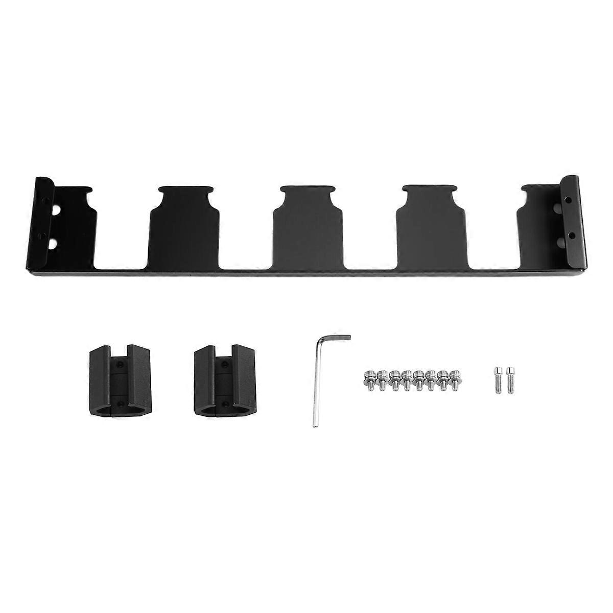 4 Slots Battery Holder Toolbox Expansion Battery Holder Bracket Black