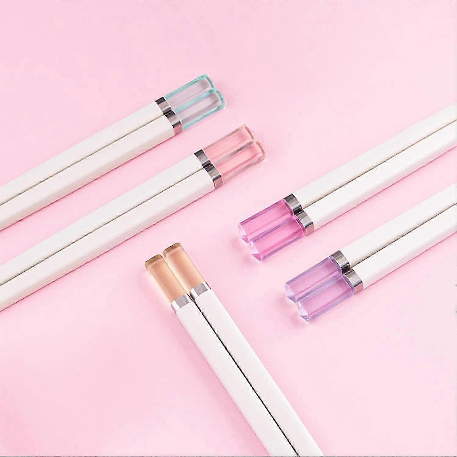 5 Paar Essstäbchen Fiberglas-Essstäbchen