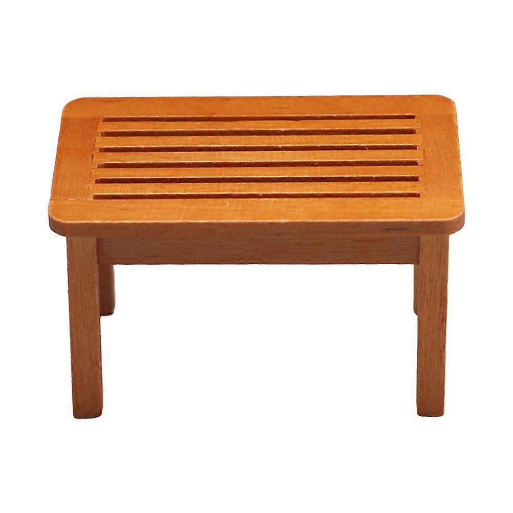 Adorable Miniature White Desk for Decoration Craft Projects Made of Synthetic Material 3.5 Inches