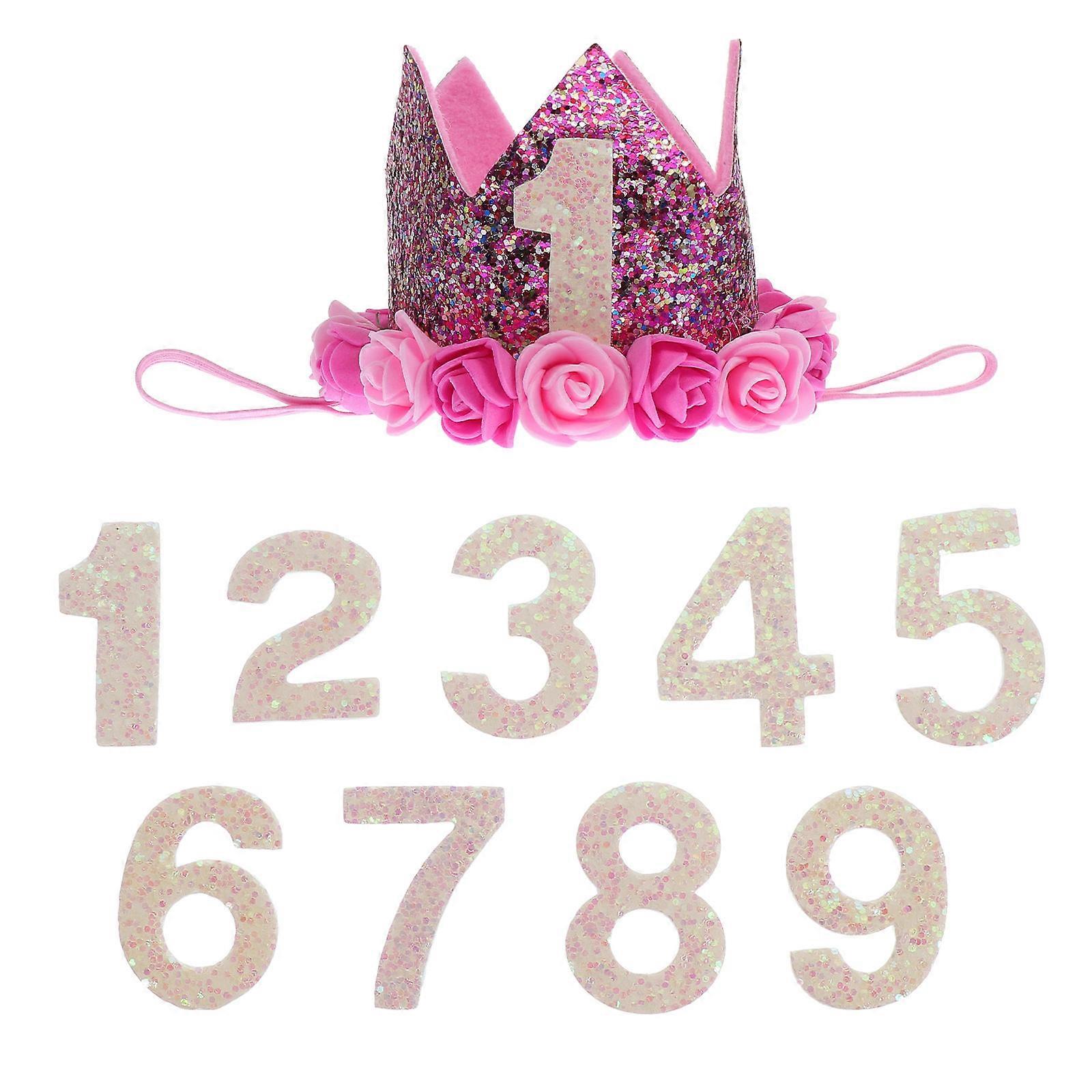 כתר פרח יום הולדת סרט פרחוני נוח למסיבות ואירועים מיוחדים