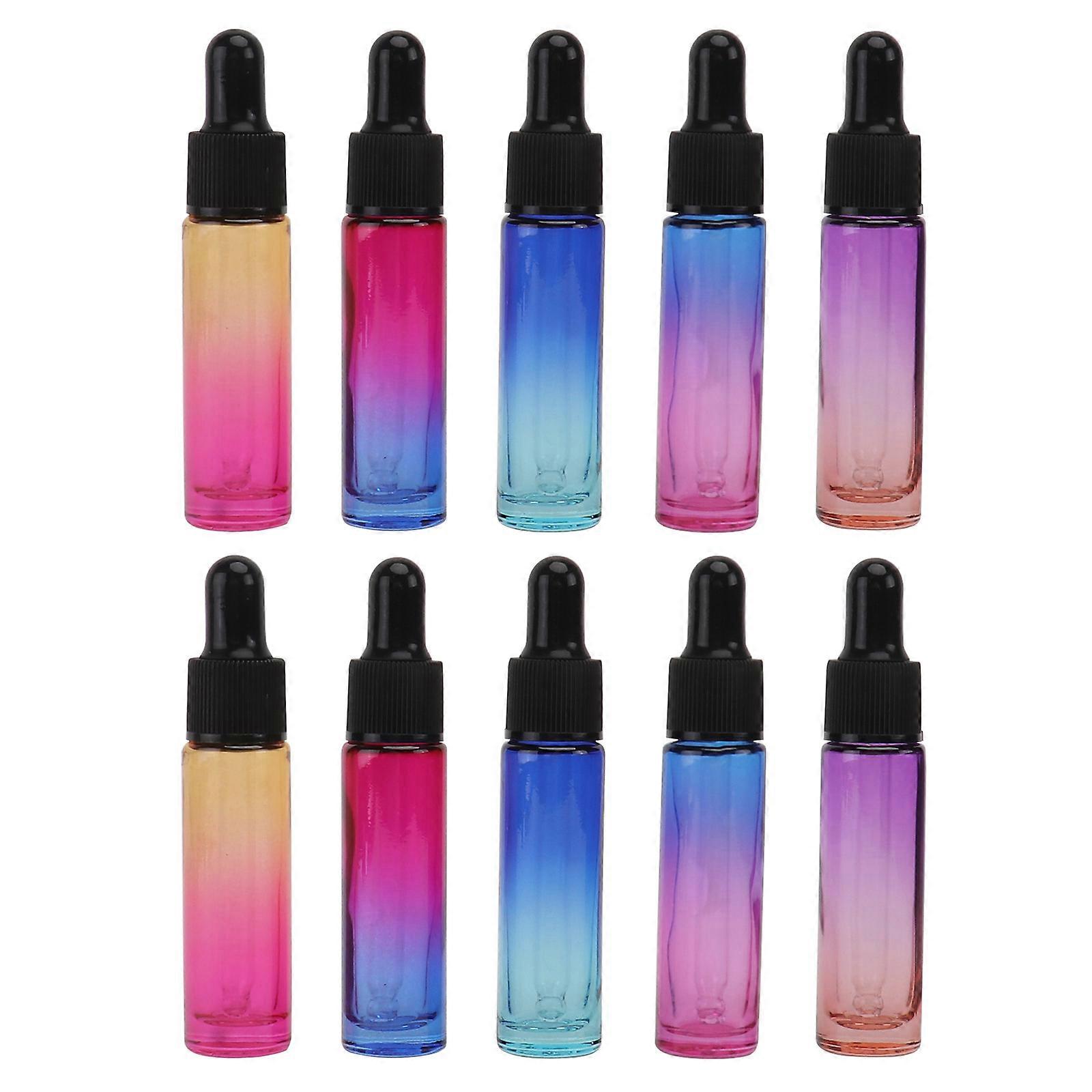Glass Dropper Bottle Storage Solution Perfect For Daily Use And Travel Assorted Color Convenient Use 10Pack