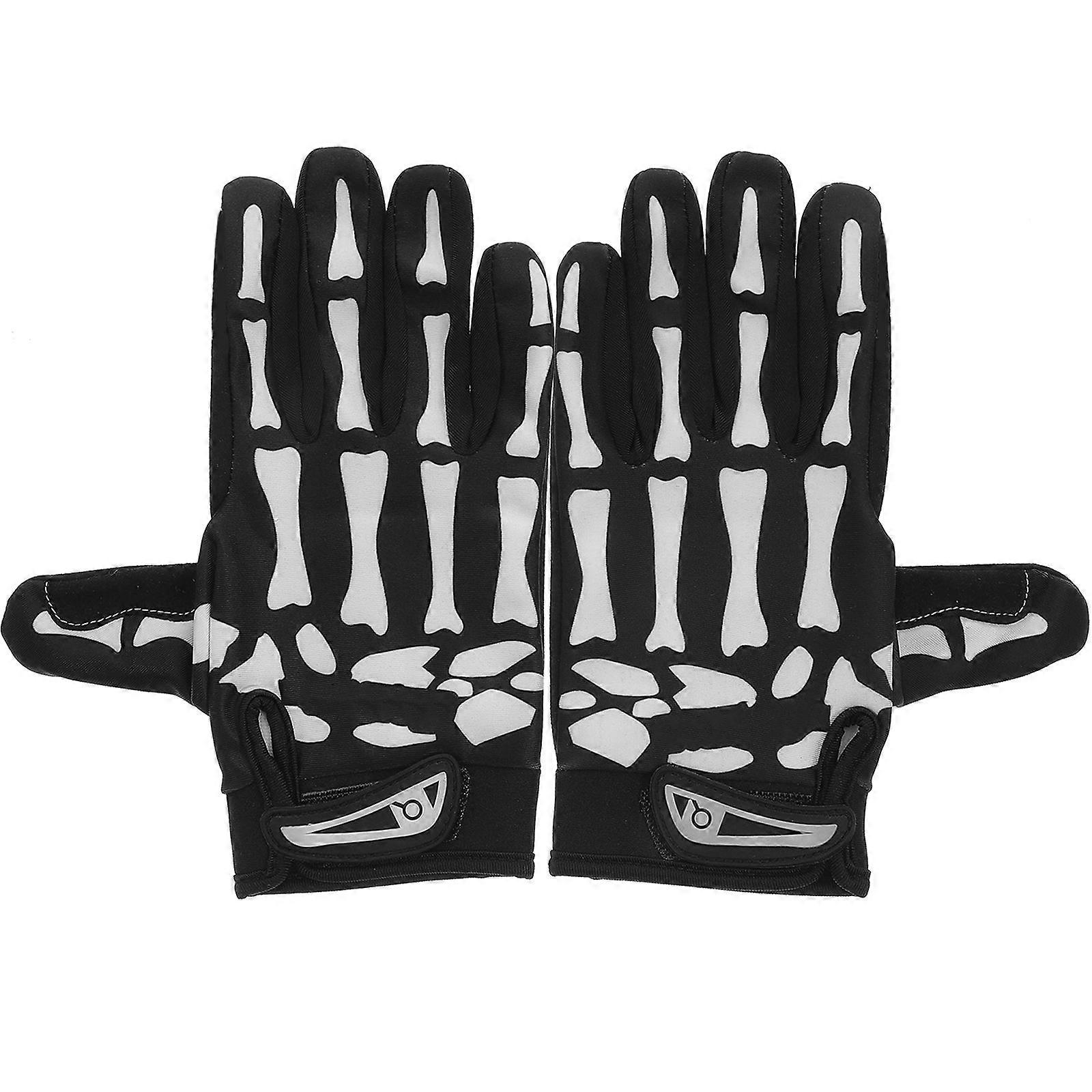 Skull Finger Gloves Ridding Gloves For Men And Women Assorted Color Warmth Comfort 1 Pair
