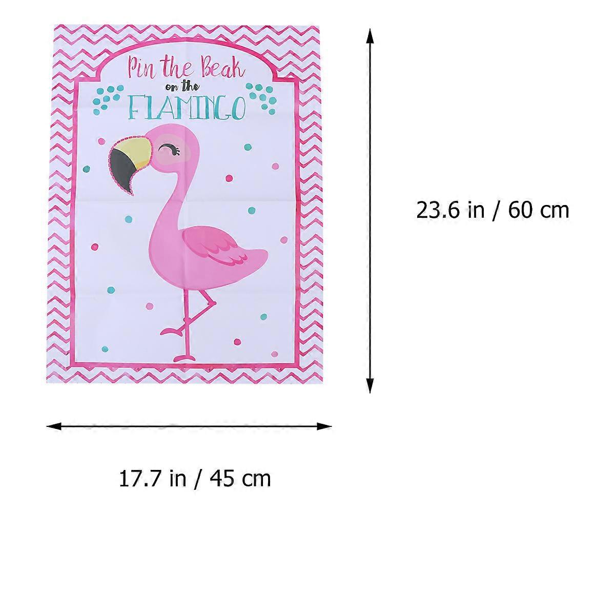 Flamingo Themed Stickers Photo Props Eye Patch Game Decals Medium 1 Set For Other Kids Party