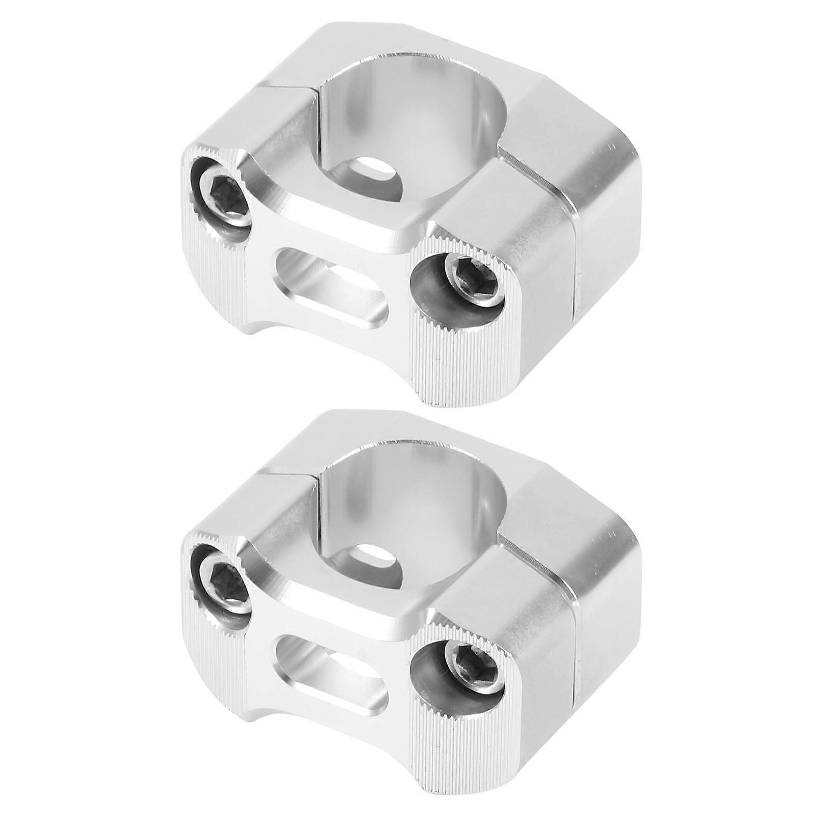 Grey Handlebar Adapter Clamps for Dirt Bikes, ATVs, Pit Bikes, and Motorbikes – Conversion Installation