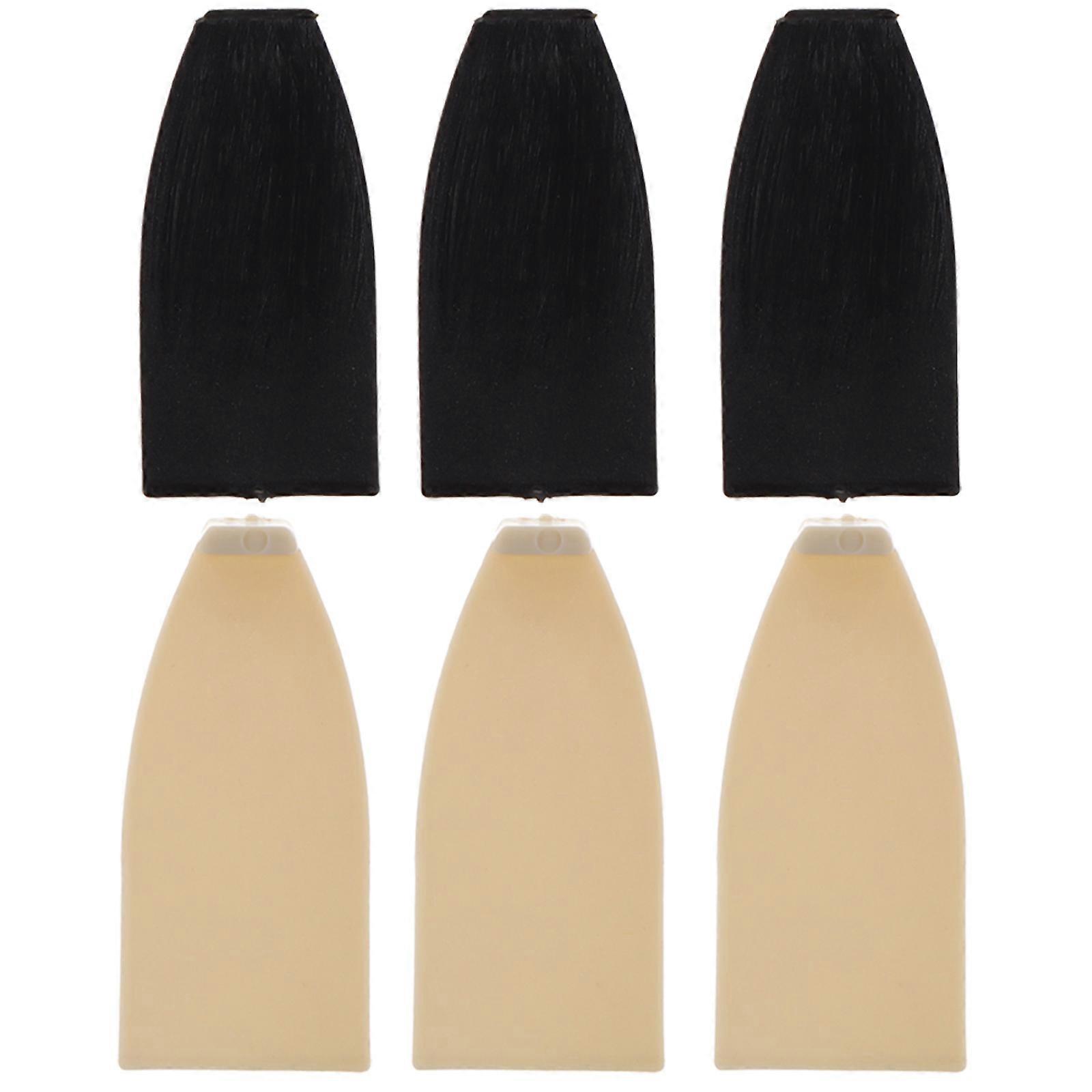 6pcs Plastic Violin Bow Tips Replacement Cushions for String Instruments – Durable, Easy to Install, Compatible with Violin and Cello Bows